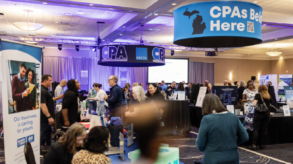 MICPA members at a conference